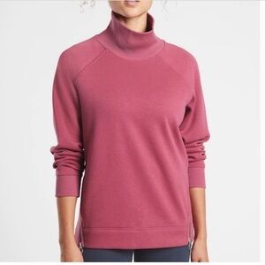 Athleta‎ Cozy Karma Side Zip Funnel Neck Sweatshirt